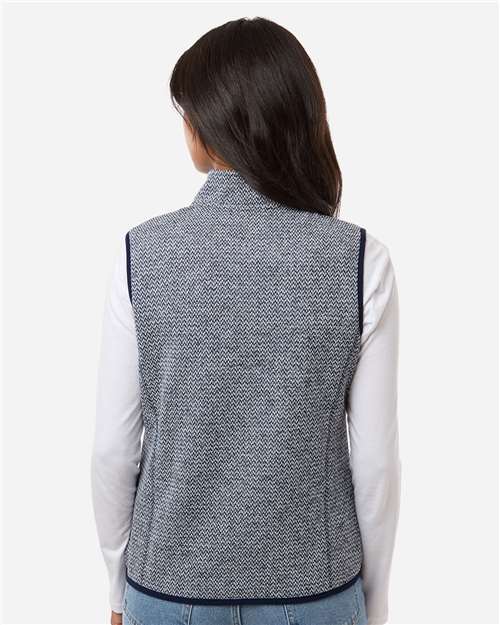 North End-NE731W-Women's Jasper Jacquard Fleece Vest - Image 10