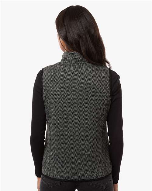 North End-NE731W-Women's Jasper Jacquard Fleece Vest - Image 7
