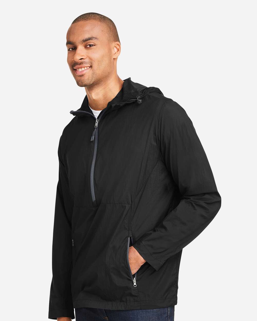 North End-NE810-Men's Aura Lightweight Packable Anorak - Image 5