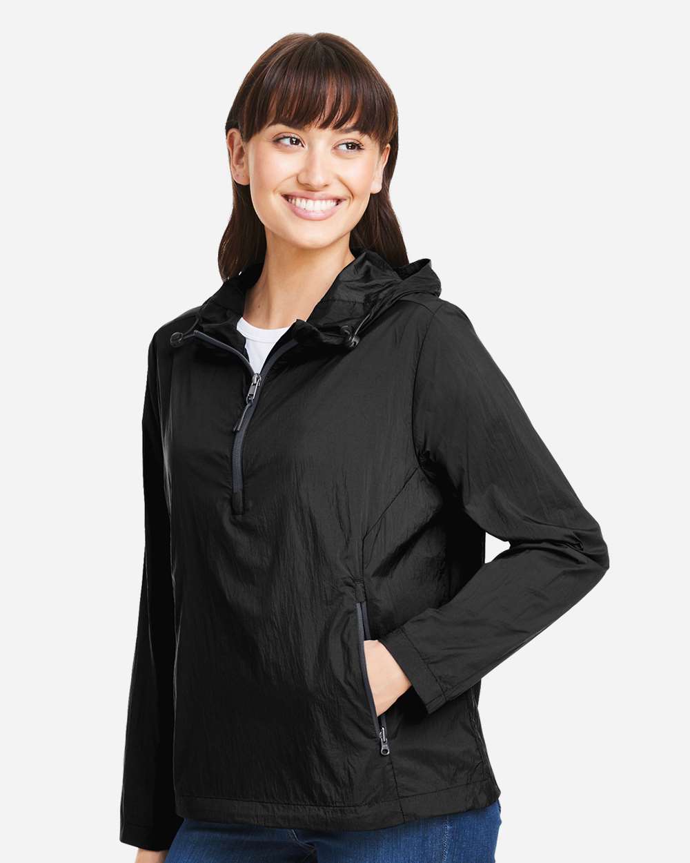 North End-NE810W-Women's Aura Lightweight Packable Anorak - Image 5