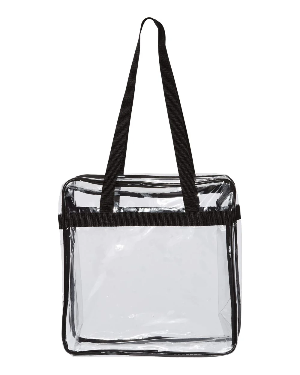 OAD-OAD5005-OAD Clear Tote with Zippered Top - Image 2