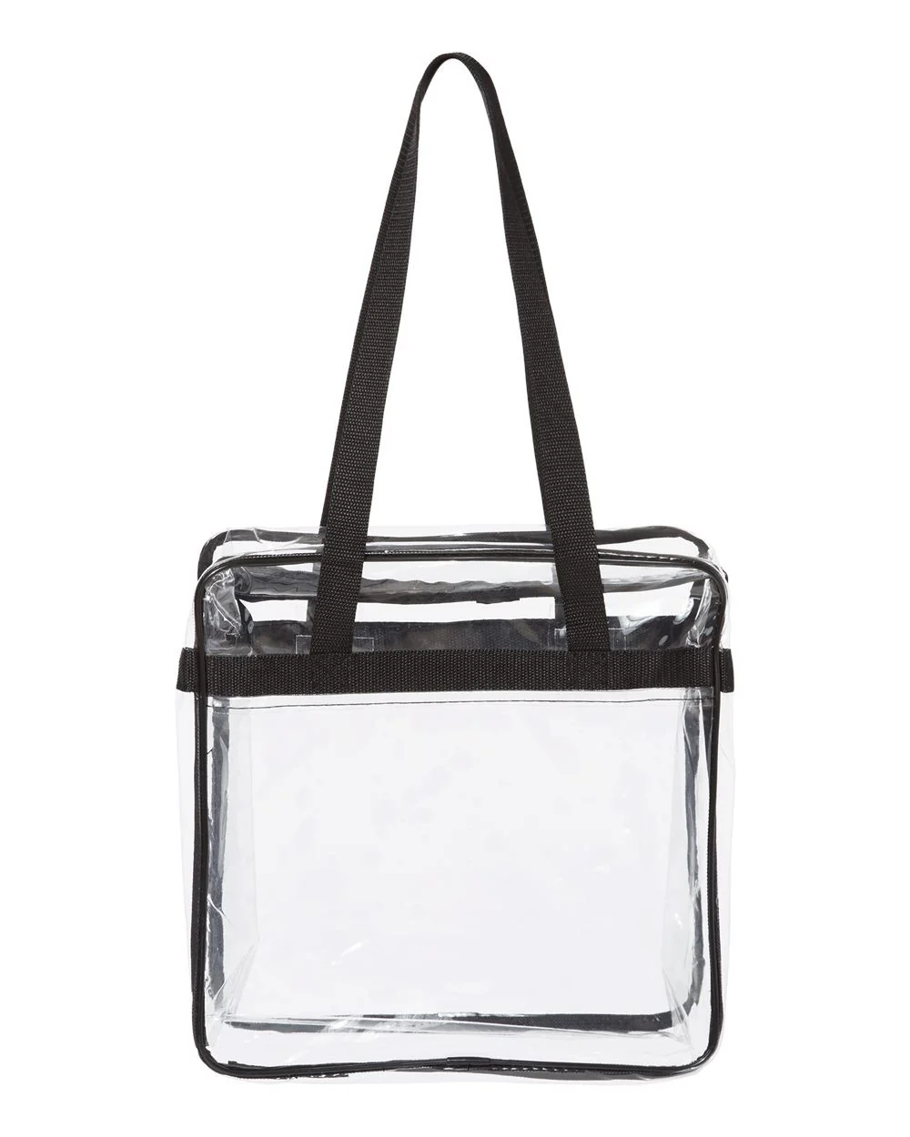 OAD-OAD5005-OAD Clear Tote with Zippered Top - Image 4