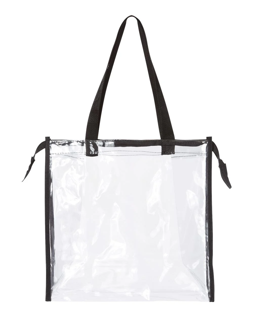 OAD-OAD5006-OAD Clear Zippered Tote with Full Gusset - Image 2