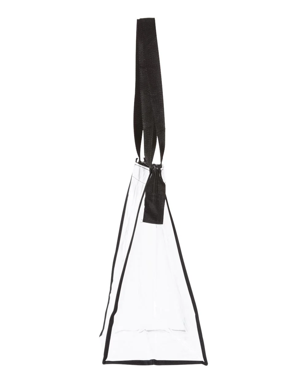 OAD-OAD5006-OAD Clear Zippered Tote with Full Gusset - Image 3