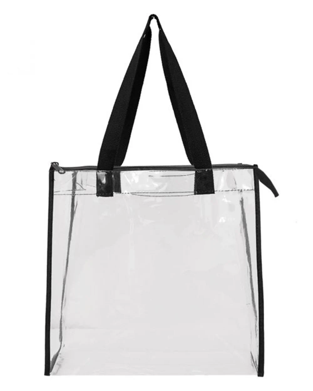 OAD-OAD5006-OAD Clear Zippered Tote with Full Gusset - Image 4