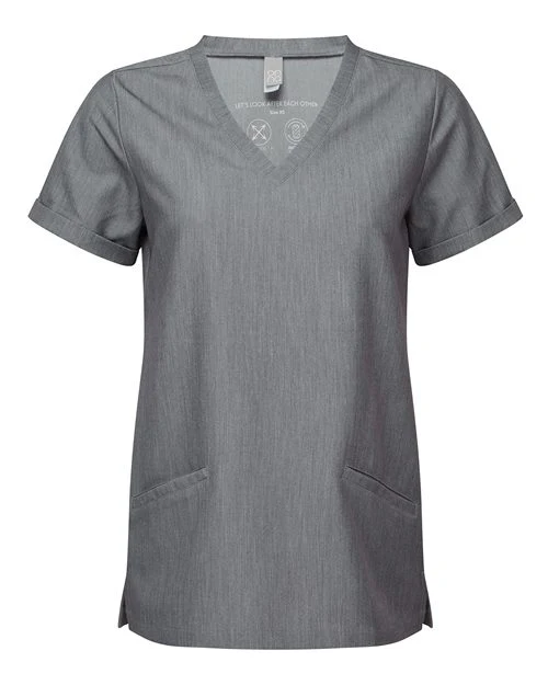 Onna-NN310-Women's Invincible V-Neck Stretch Scrub Top - Image 6