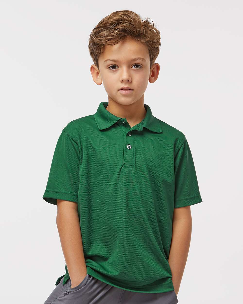 Paragon-108Y-Youth Saratoga Performance Mini Mesh Polo - Image 11