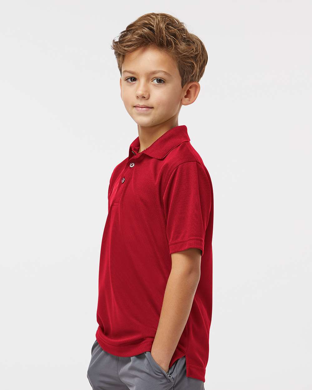 Paragon-108Y-Youth Saratoga Performance Mini Mesh Polo - Image 24