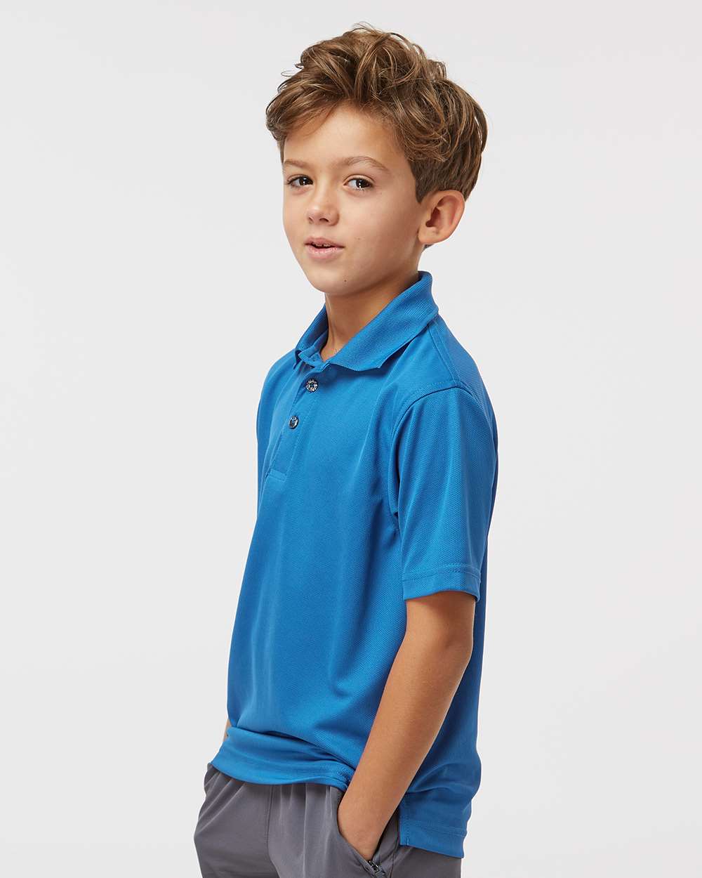 Paragon-108Y-Youth Saratoga Performance Mini Mesh Polo - Image 36