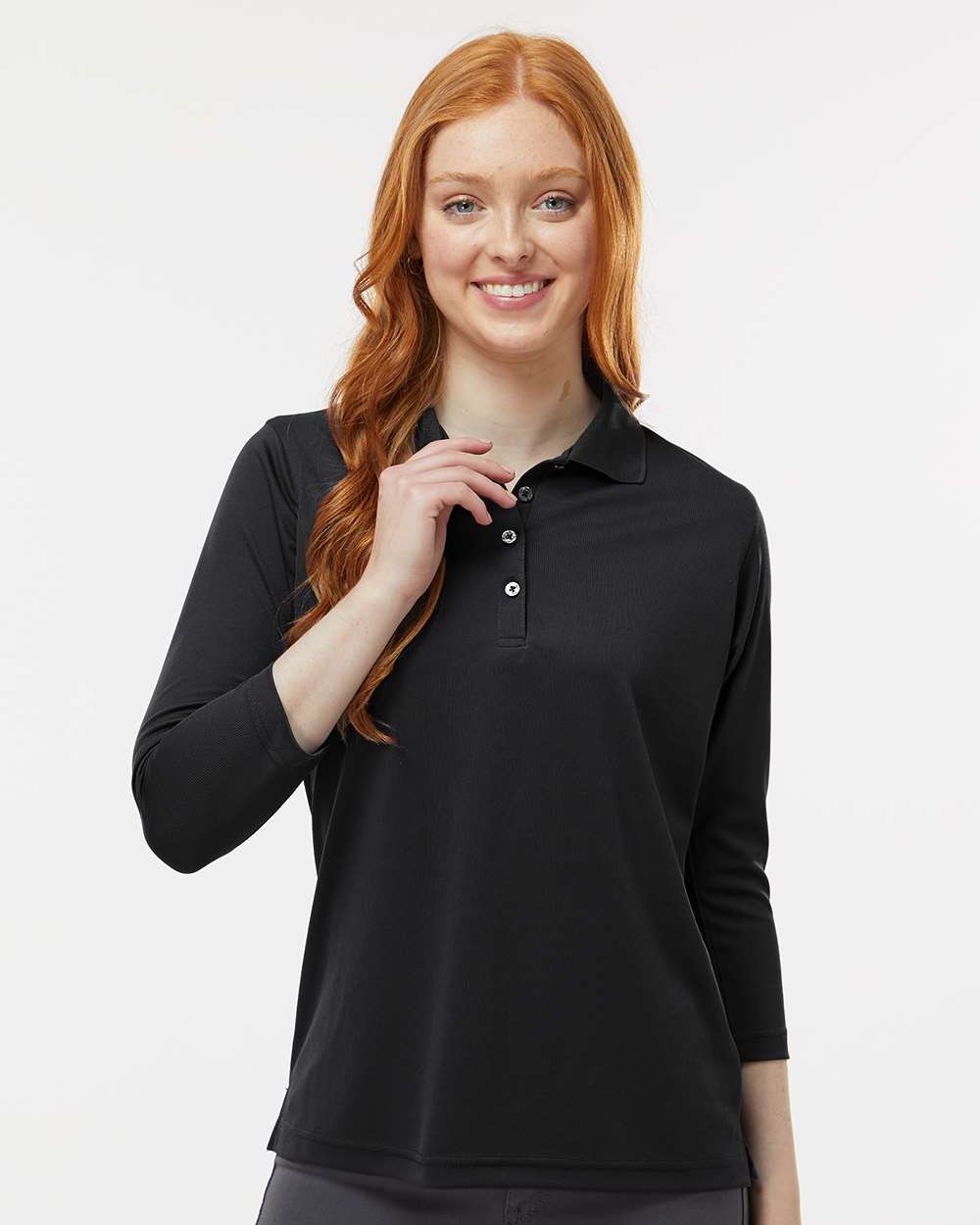 Paragon-120-Women's Lady Palm Three-Quarter Sleeve Polo - Image 4