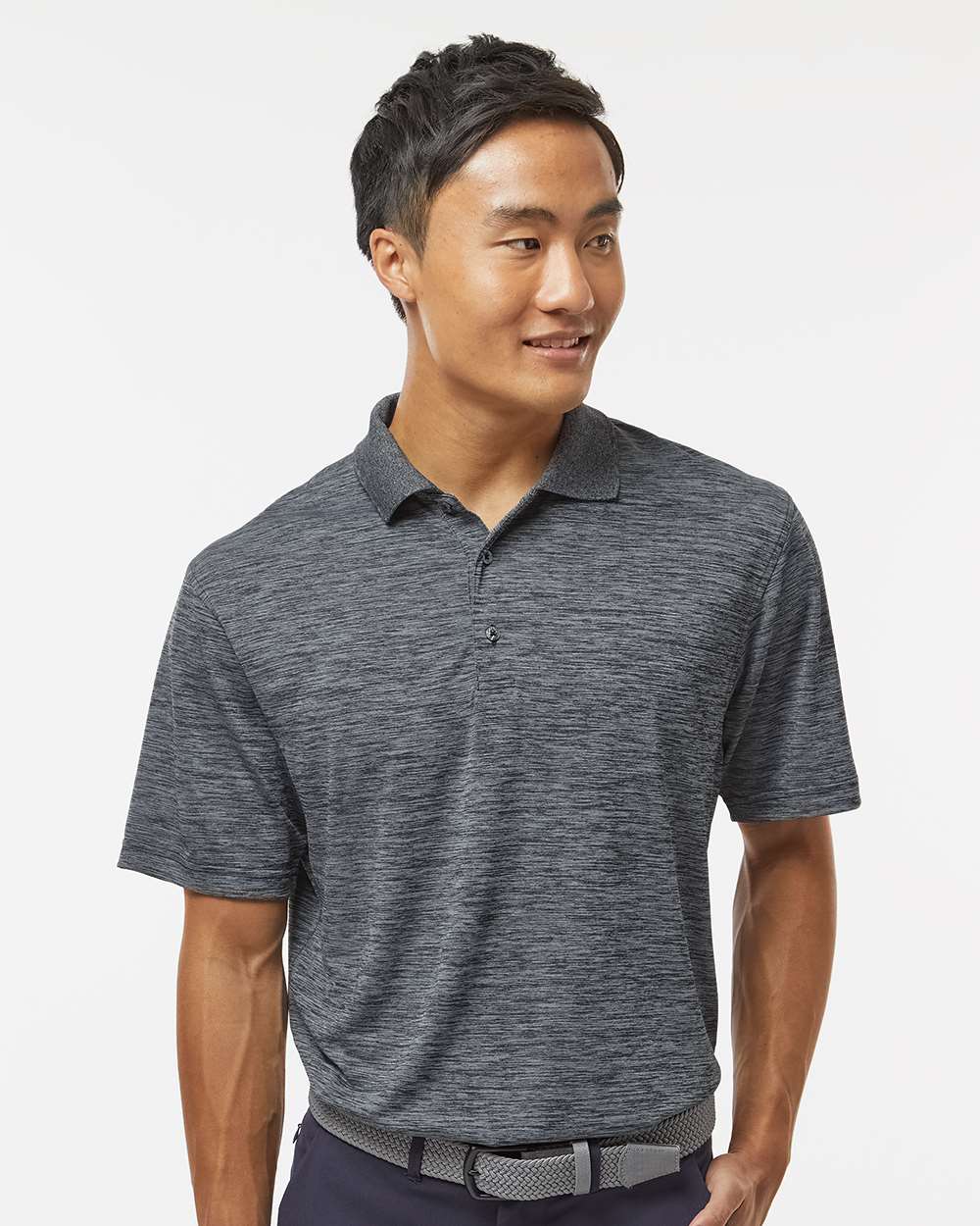 Paragon-130-Dakota Striated Heather Polo - Image 4