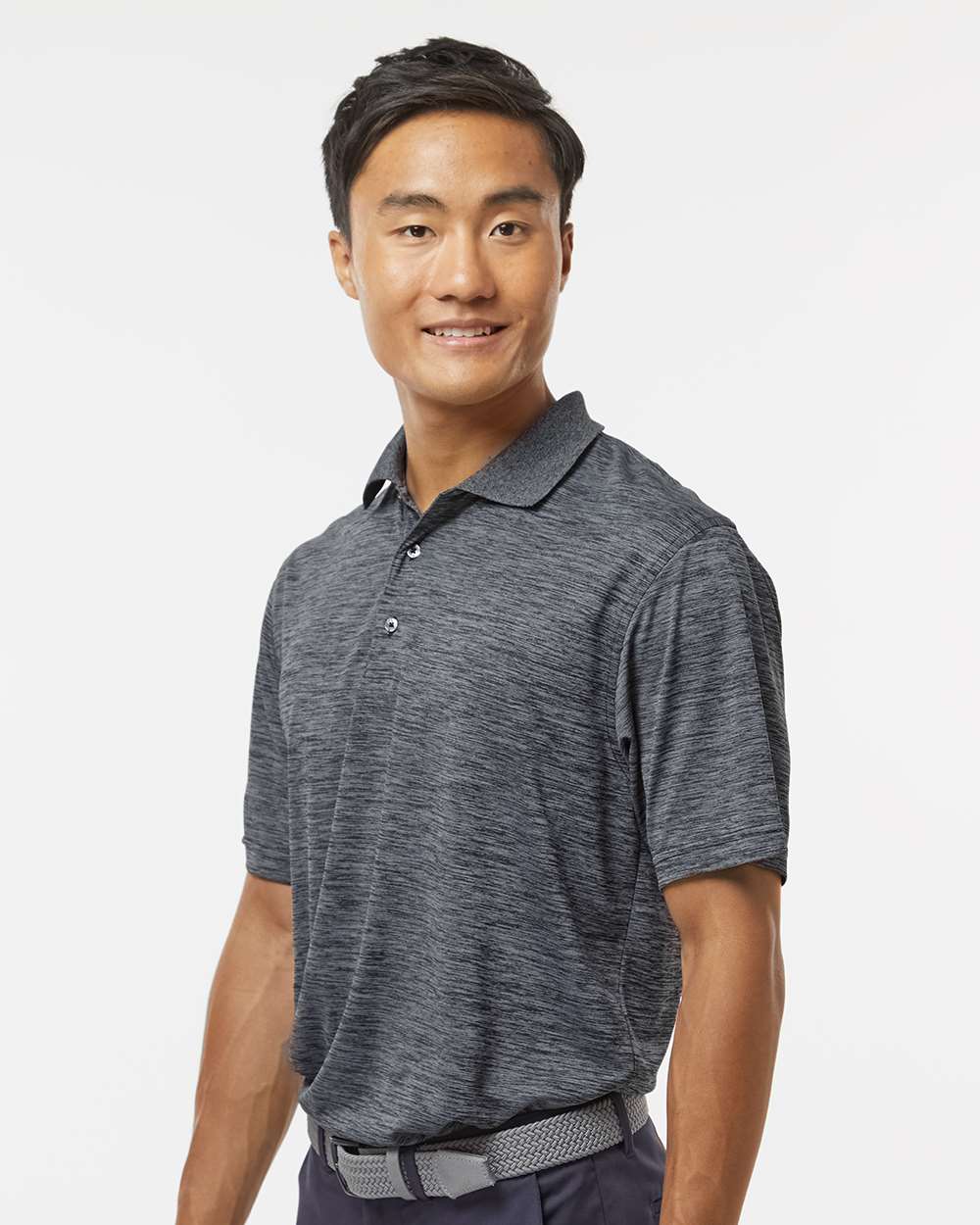 Paragon-130-Dakota Striated Heather Polo - Image 5