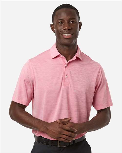 Paragon-162-Men's Bohemian Striped Heather Performance Polo - Image 15