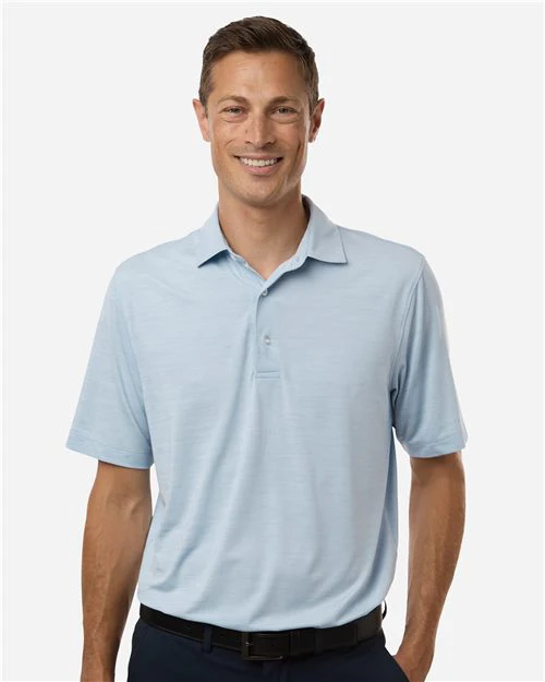 Paragon-162-Men's Bohemian Striped Heather Performance Polo - Image 2