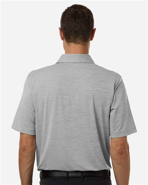 Paragon-162-Men's Bohemian Striped Heather Performance Polo - Image 8
