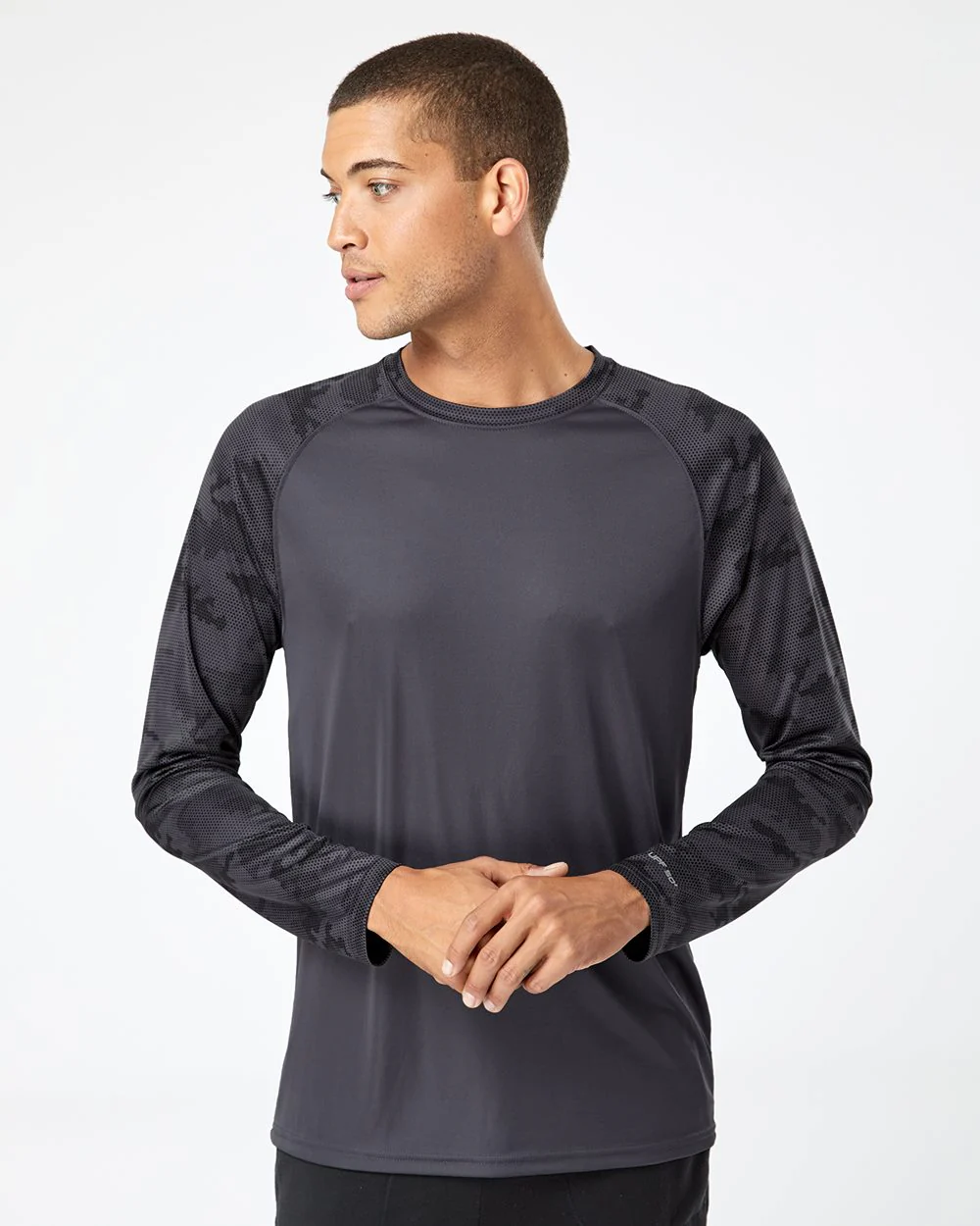 Paragon-216-Cayman Performance Camo Colorblocked Long Sleeve T-Shirt - Image 7