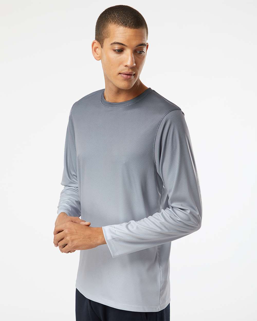 Paragon-225-Barbados Performance Pin Dot Long Sleeve T-Shirt - Image 12