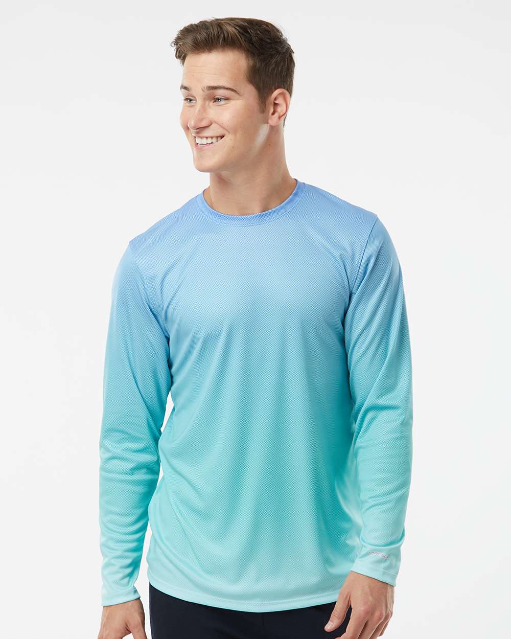 Paragon-225-Barbados Performance Pin Dot Long Sleeve T-Shirt - Image 17