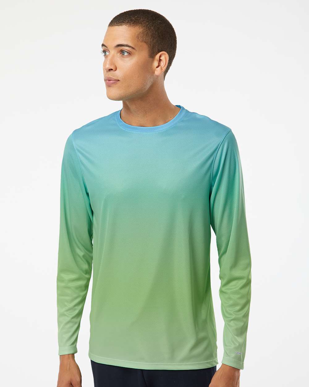 Paragon-225-Barbados Performance Pin Dot Long Sleeve T-Shirt - Image 4