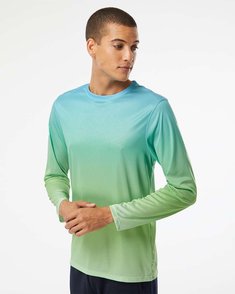 Paragon-225-Barbados Performance Pin Dot Long Sleeve T-Shirt - Image 5