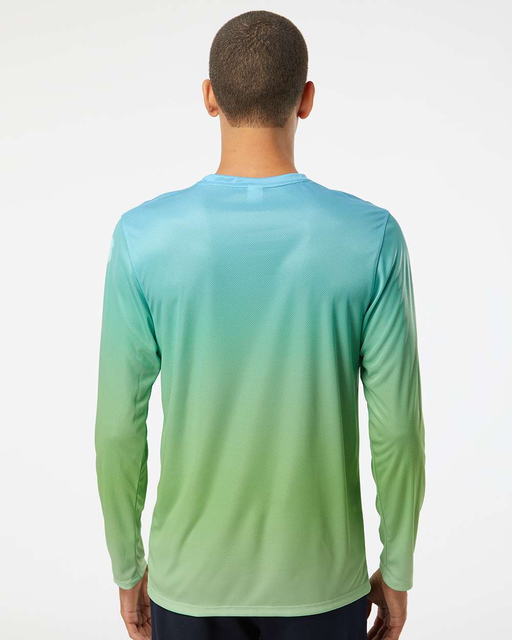 Paragon-225-Barbados Performance Pin Dot Long Sleeve T-Shirt - Image 6