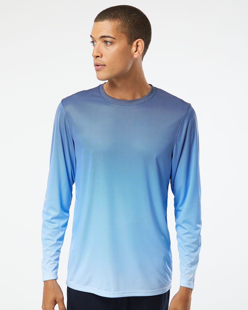 Paragon-225-Barbados Performance Pin Dot Long Sleeve T-Shirt - Image 7