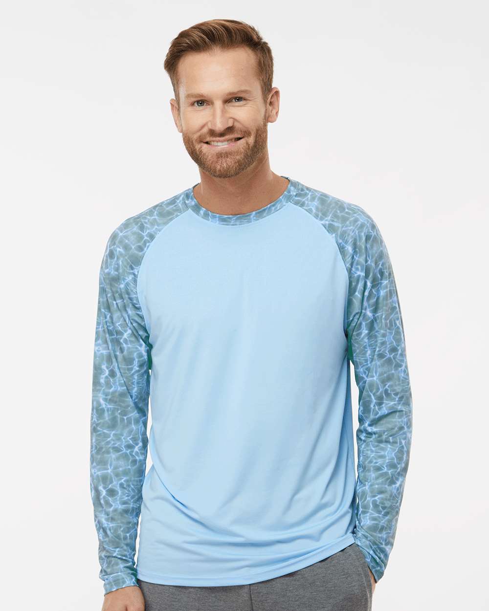 Paragon-231-Panama Colorblocked Long Sleeve T-Shirt - Image 17