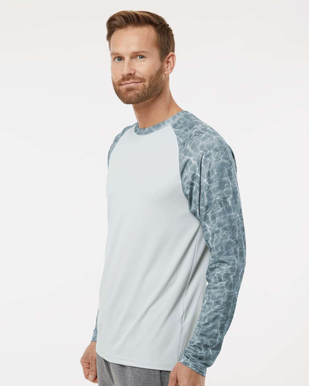 Paragon-231-Panama Colorblocked Long Sleeve T-Shirt - Image 24
