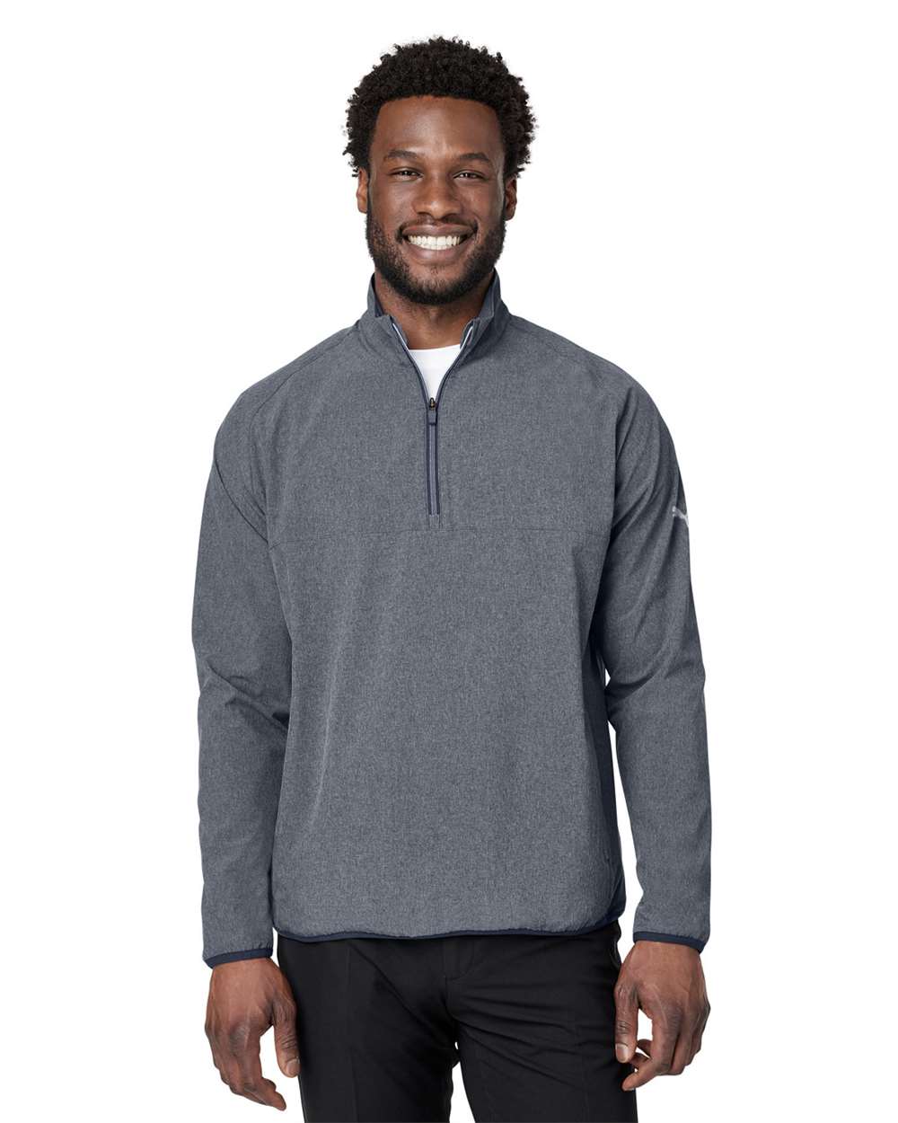 Puma Golf-538931-Coastal Woven Quarter-Zip Pullover - Image 4