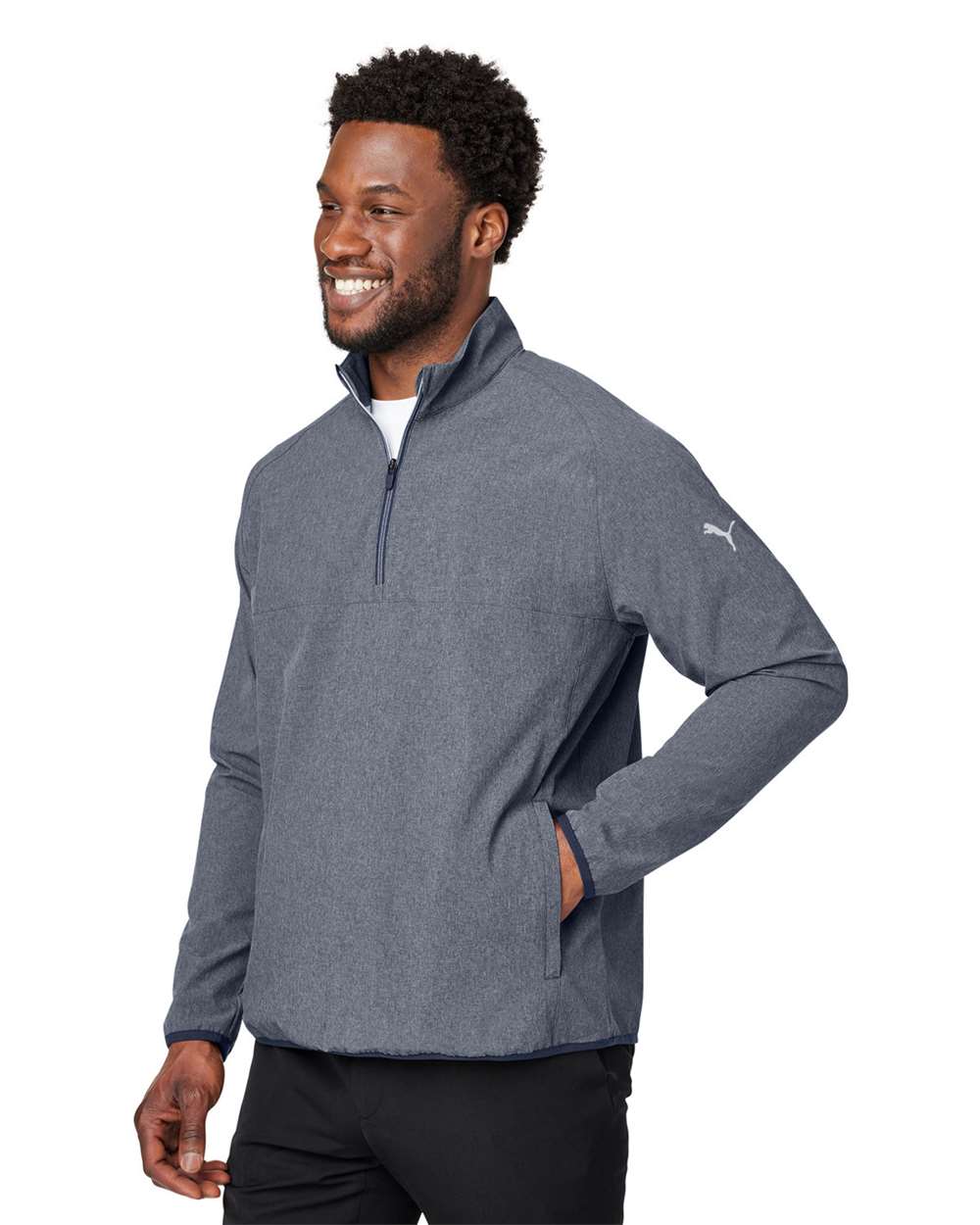 Puma Golf-538931-Coastal Woven Quarter-Zip Pullover - Image 5