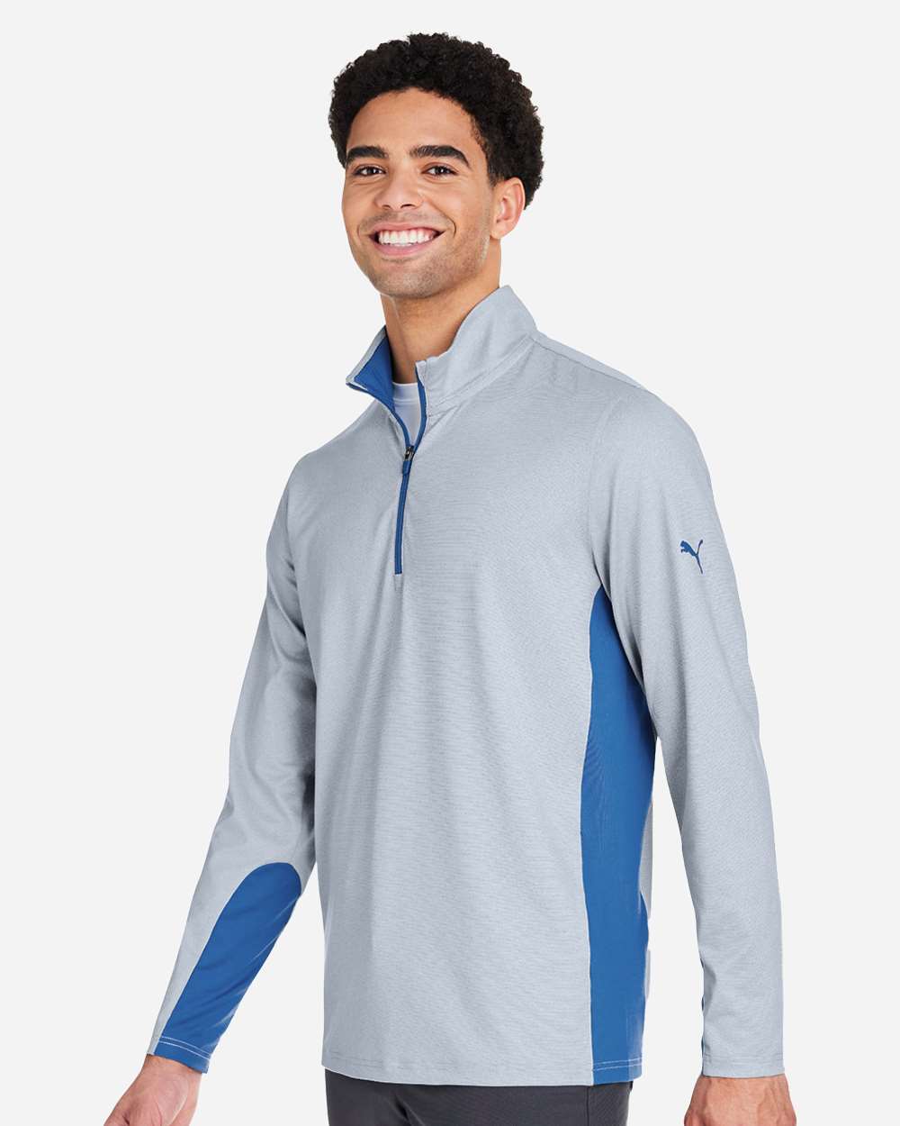 Puma Golf-PG410-Mesa Stripe Quarter-Zip Pullover - Image 5