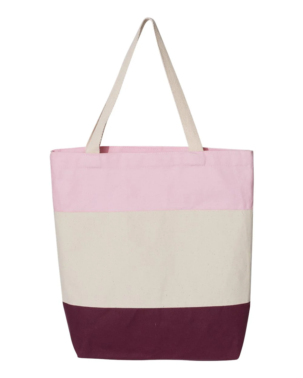Q-Tees-Q125900-11L Tri-Color Tote - Image 10
