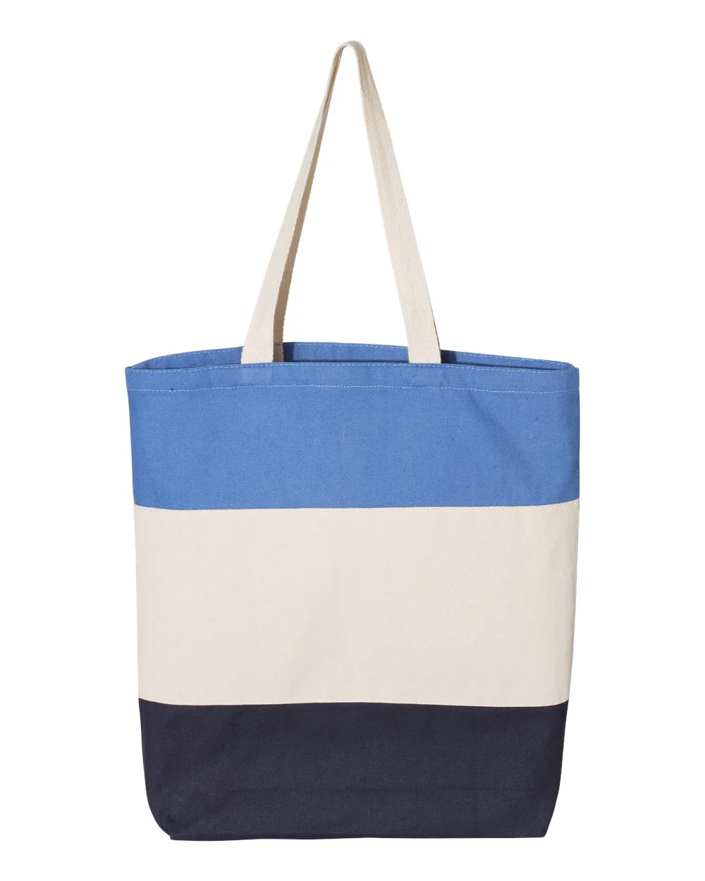 Q-Tees-Q125900-11L Tri-Color Tote - Image 13