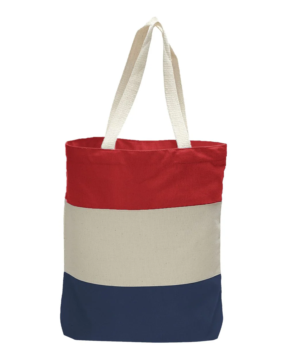 Q-Tees-Q125900-11L Tri-Color Tote - Image 16