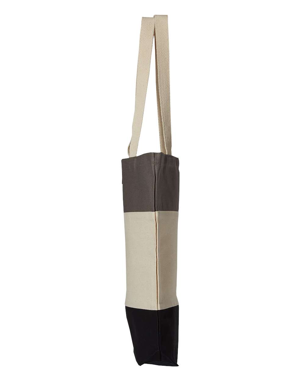 Q-Tees-Q125900-11L Tri-Color Tote - Image 3