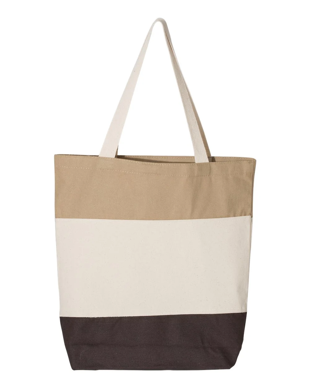 Q-Tees-Q125900-11L Tri-Color Tote - Image 6