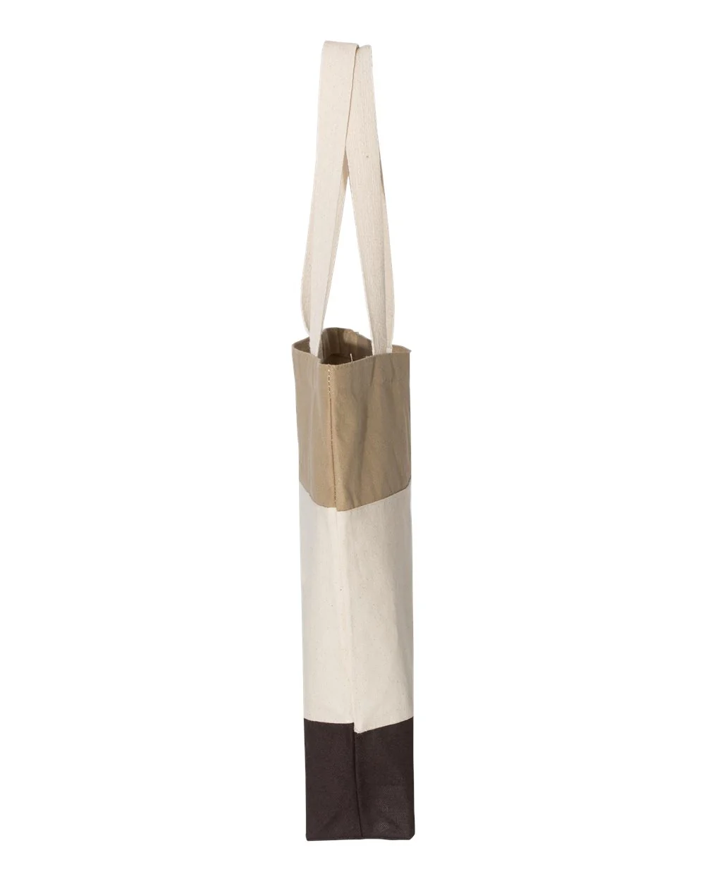 Q-Tees-Q125900-11L Tri-Color Tote - Image 7