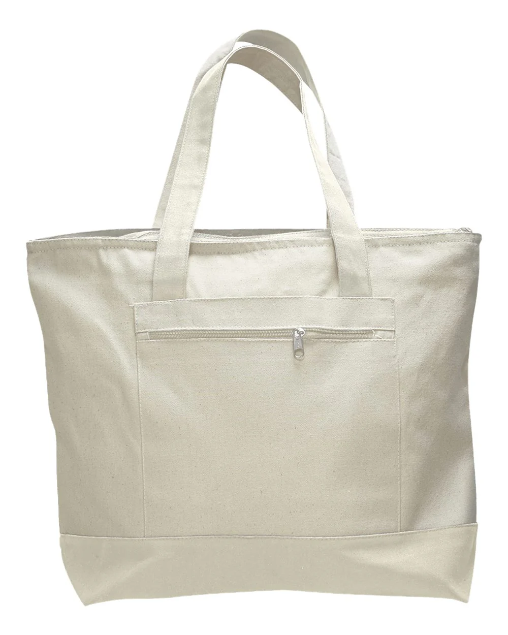 Q-Tees-Q1300-19L Zippered Tote - Image 11