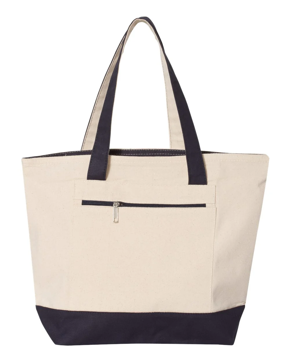 Q-Tees-Q1300-19L Zippered Tote - Image 14