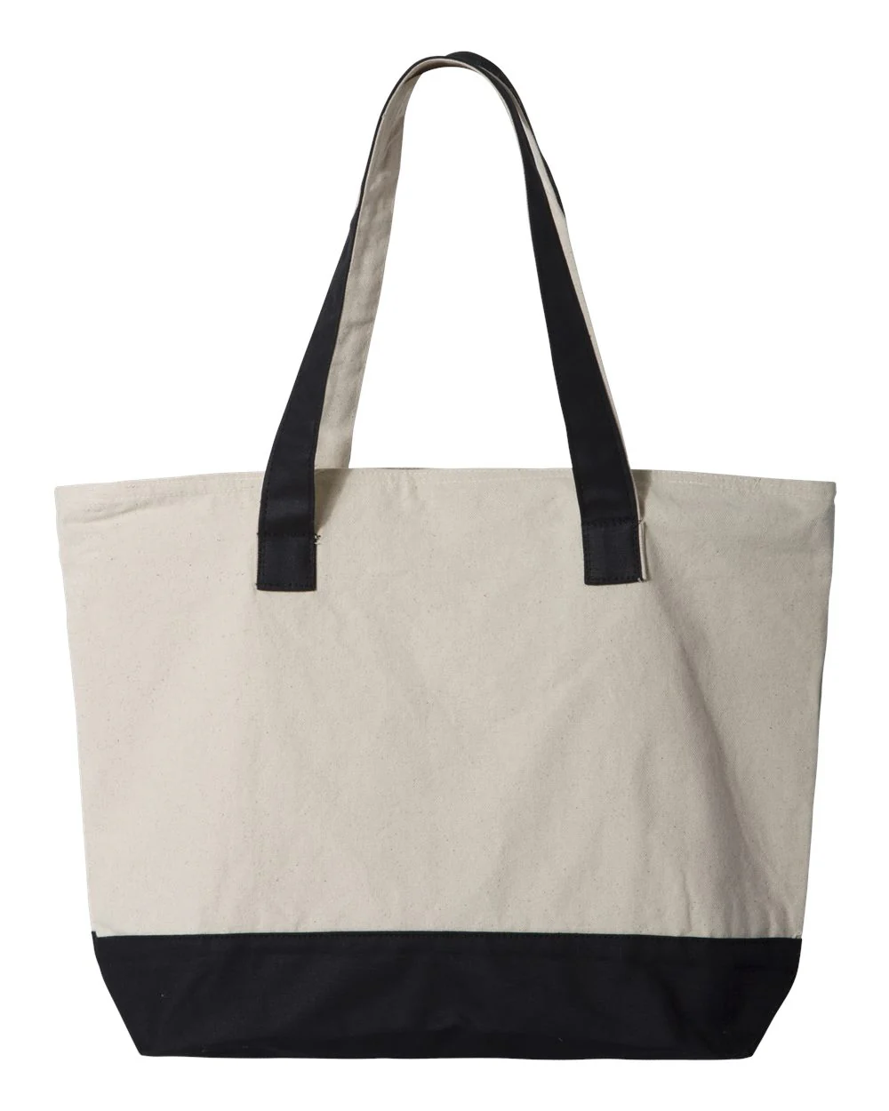 Q-Tees-Q1300-19L Zippered Tote - Image 2