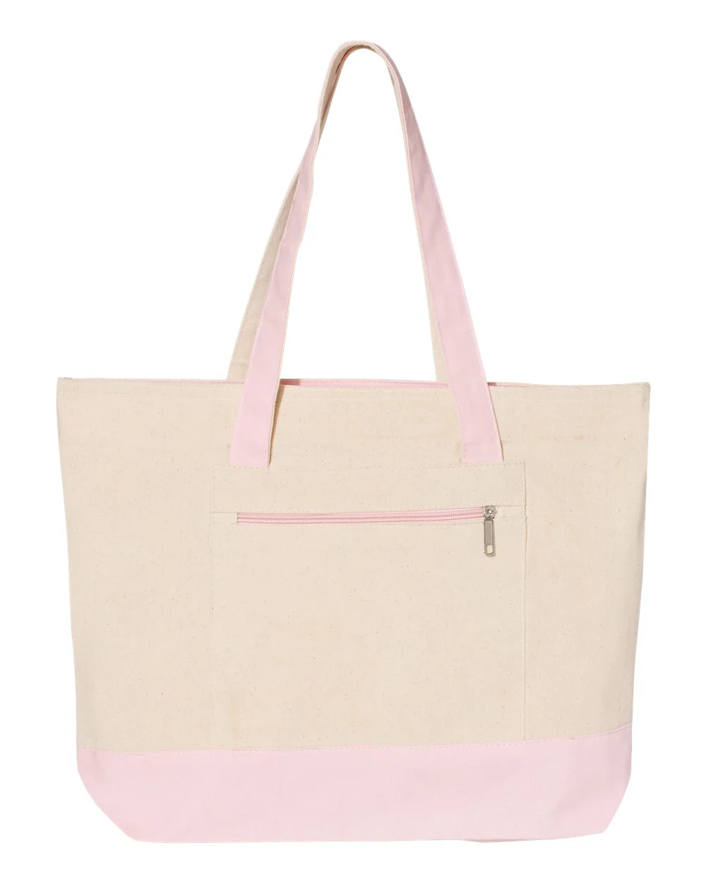 Q-Tees-Q1300-19L Zippered Tote - Image 5