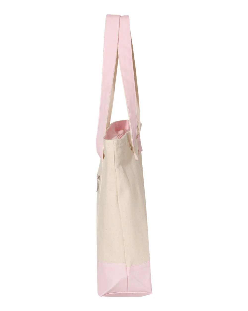 Q-Tees-Q1300-19L Zippered Tote - Image 7