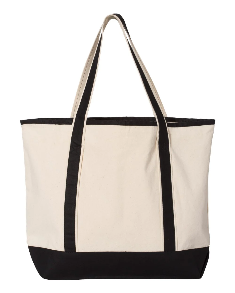 Q-Tees-Q1500-34.6L Large Canvas Deluxe Tote - Image 2