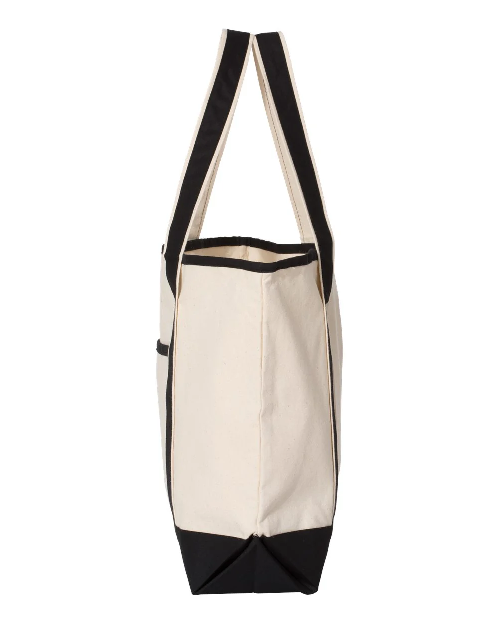 Q-Tees-Q1500-34.6L Large Canvas Deluxe Tote - Image 3
