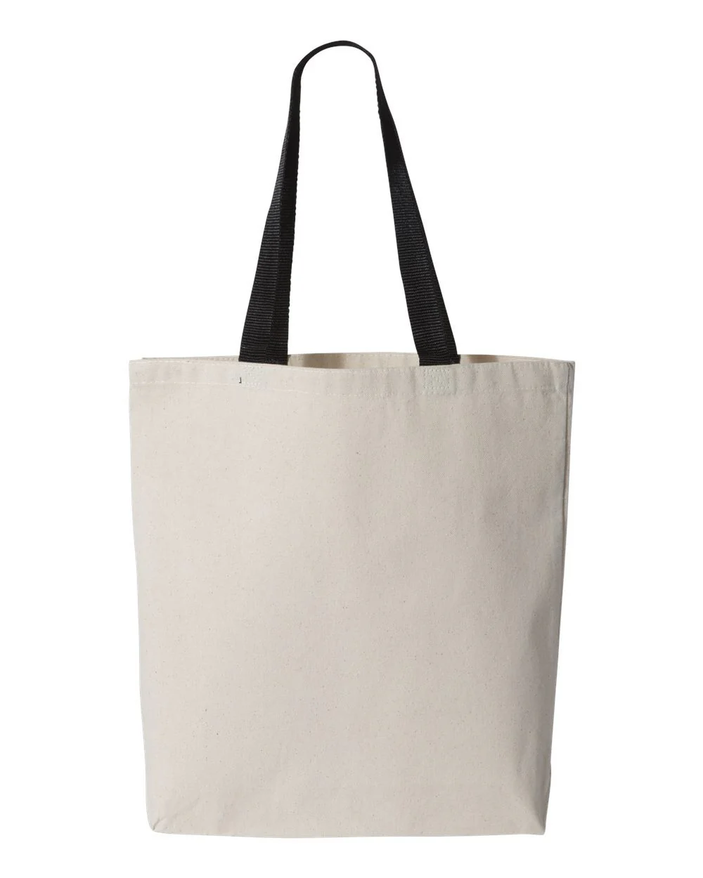 Q-Tees-Q4400-11L Canvas Tote with Contrast-Color Handles - Image 4