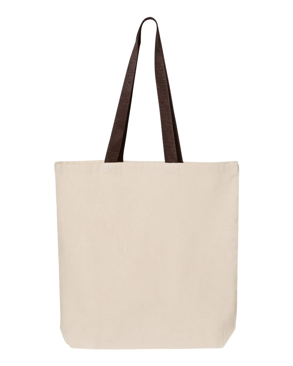 Q-Tees-Q4400-11L Canvas Tote with Contrast-Color Handles - Image 5
