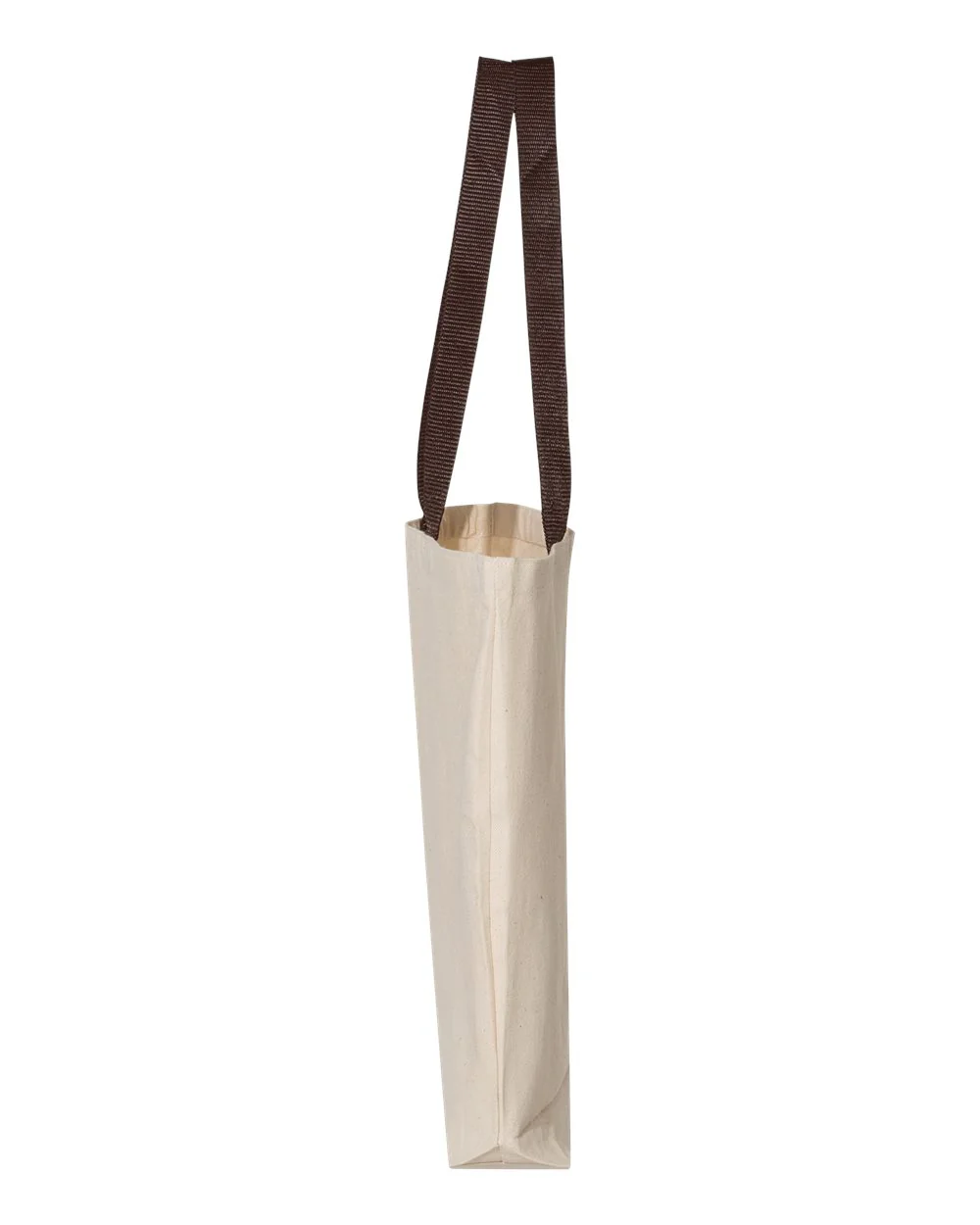 Q-Tees-Q4400-11L Canvas Tote with Contrast-Color Handles - Image 7