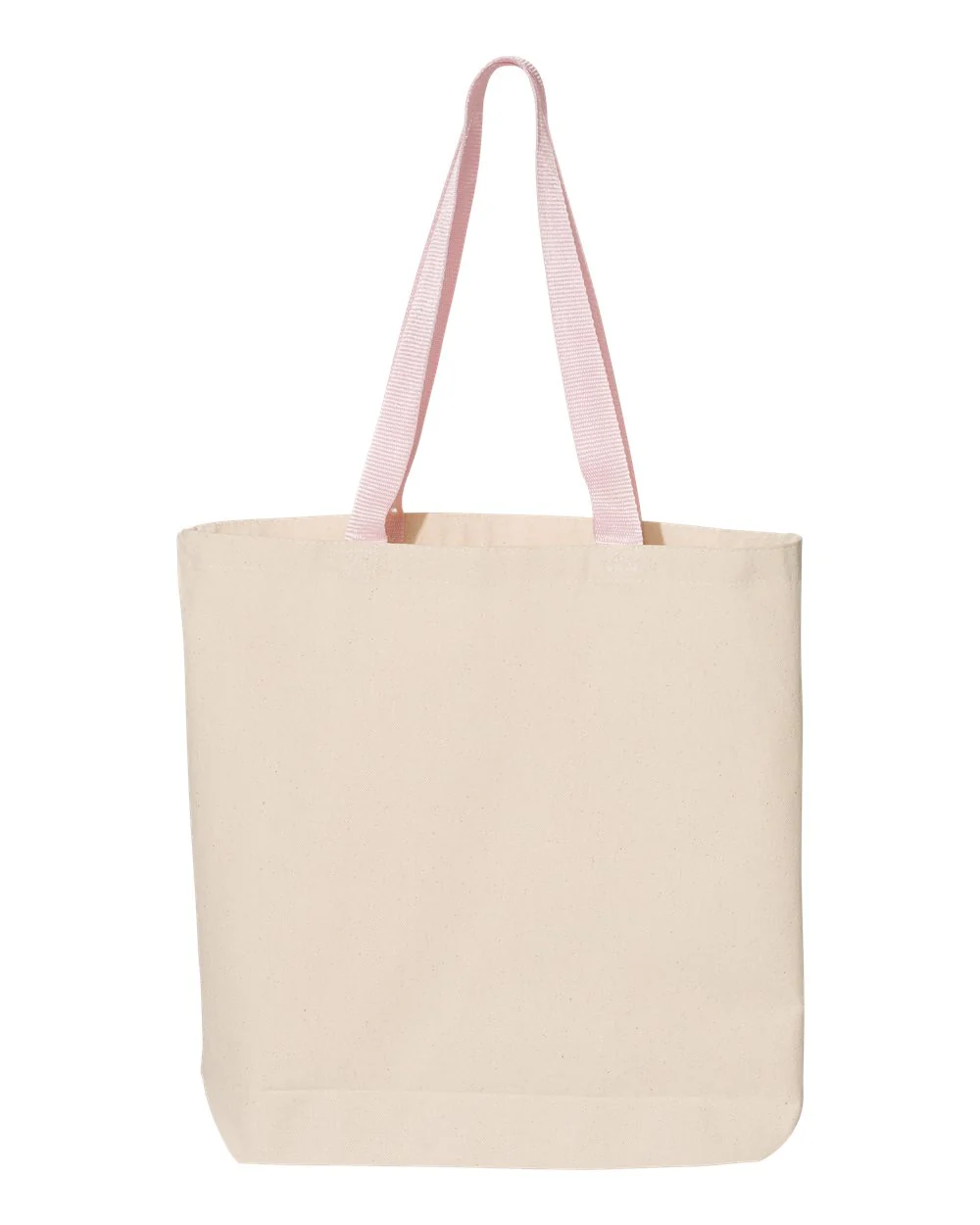 Q-Tees-Q4400-11L Canvas Tote with Contrast-Color Handles - Image 8