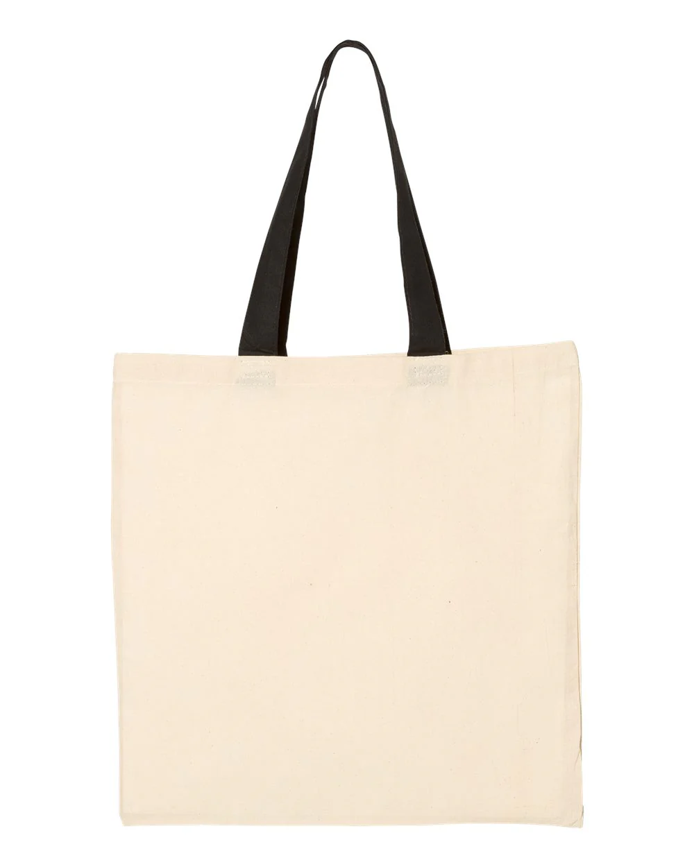 Q-Tees-QTB6000-Economical Tote with Contrast-Color Handles - Image 2