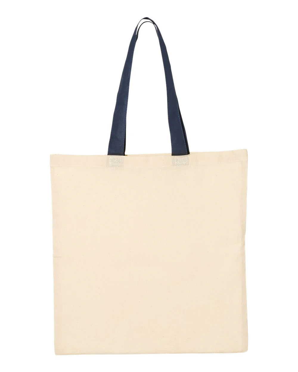 Q-Tees-QTB6000-Economical Tote with Contrast-Color Handles - Image 21